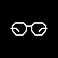 Eyeglasses Vector Icon Design