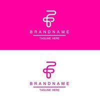 Creative minimal TF FT letter business logo initial based Monogram icon vector. vector