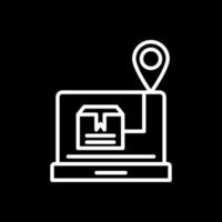 Online Shipment Tracking Vector Icon Design