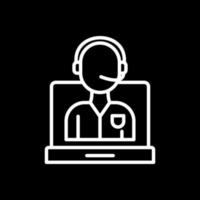 Online Call Center Vector Icon Design