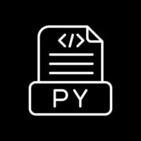 diseño de icono de vector de archivo python