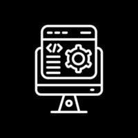 diseño de icono de vector de desarrollador de software