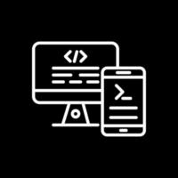 diseño de icono de vector de terminal de código