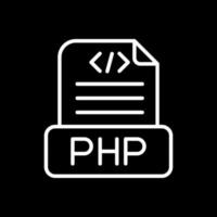 diseño de icono de vector de archivo php