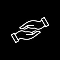 Helping Hand Vector Icon Design