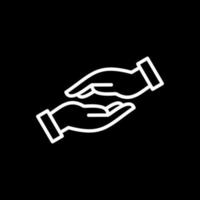 Helping Hand Vector Icon Design