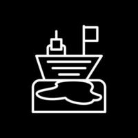 Ocean Oil Spill Vector Icon Design