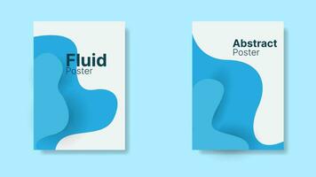 abstract fluid background for poster design. vector illustration