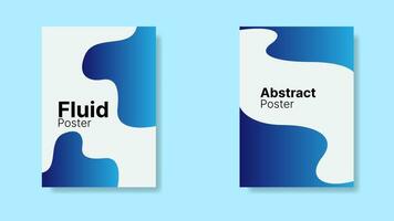 abstract fluid background for poster design. vector illustration