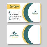 Modern and clean business card template. vector