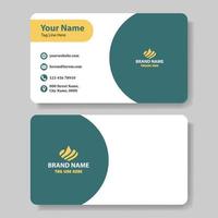 Modern and clean business card template. vector