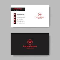 Modern and clean business card template. vector