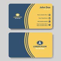 Modern and clean business card template. vector