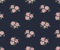 Pink Roses Seamless Pattern vector