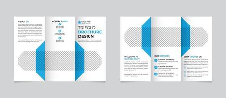 Professional creative corporate modern business marketing trifold brochure template Free Vector