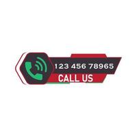 Call label button with phone emblem on a message bubble. Logo design. Vector illustration.