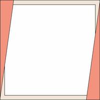 Pink, beige and white background color with stripe line shape. Suitable for social media post and web internet ads. Template layout. Frame, boarder for text, picture, advertisement. Empty space. vector