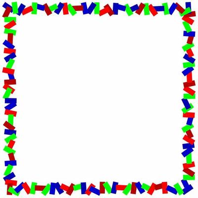 Red, blue, green rectangles shapesand white background color. Suitable for social media post and web internet ads. Template layout. Frame, boarder for text, picture, advertisement. Empty space.
