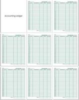 Accounting Ledger Book vector