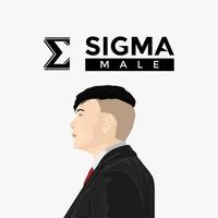 sigma male character illustration design vector