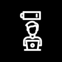 Sleepy Worker Vector Icon Design