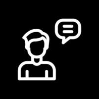 Person Chatting Vector Icon Design