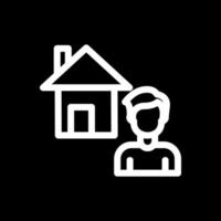 Working at Home Vector Icon Design