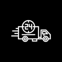 24 Hours Delivery Vector Icon Design