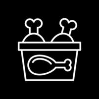 Chicken Bucket Vector Icon Design