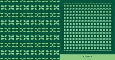 Pattern With Green Leaf Theme, Green Background Can Be Used To Design Clothing, Books, Gifts, Or Other Designs. vector