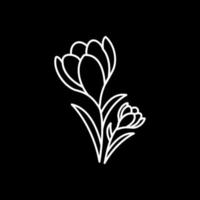 Crocus Vector Icon Design