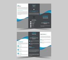 Trifold brochure design. vector