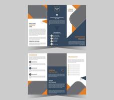 Trifold brochure design. vector