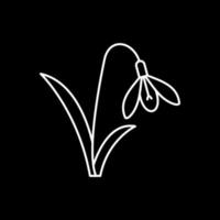 Snowdrop Vector Icon Design