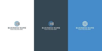 Modern and simple logo design for security vector