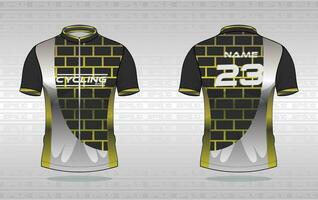 Cycling jersey premium vector