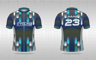 Cycling jersey premium vector