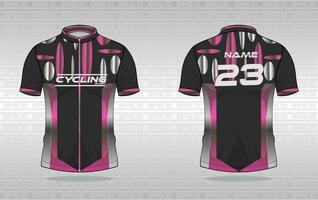 Cycling jersey premium vector