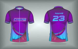 Cycling jersey premium vector