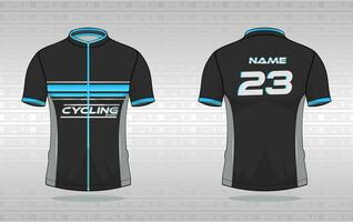 Cycling jersey premium vector