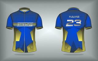 Cycling jersey premium vector