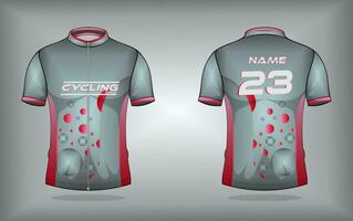 Cycling jersey premium vector