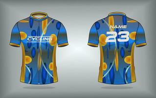 Cycling jersey premium vector