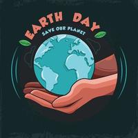 Earth Day Concept vector illustration free download