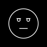 Expressionless Face Vector Icon Design