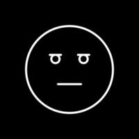 Expressionless Face Vector Icon Design