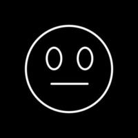 Neutral Face Vector Icon Design