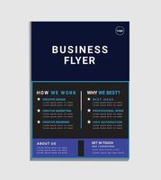 Corporate business flyer design vector