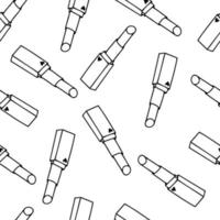 Seamless pattern Lipstick doodle icon, vector illustration