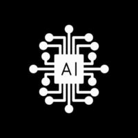 diseño de icono de vector de inteligencia artificial